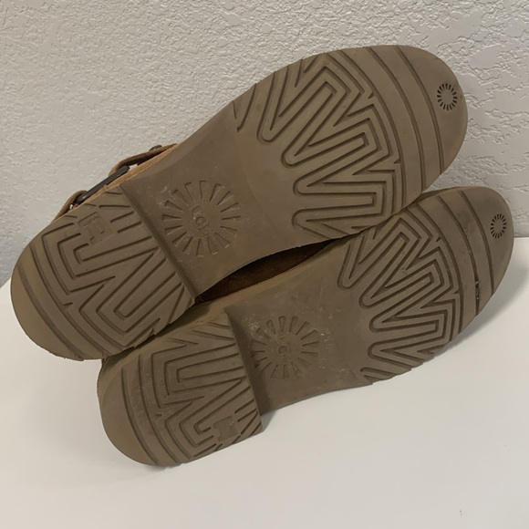 UGG Tan Winter Boots Cozy Sheepskin Lining - Picture 9 of 9